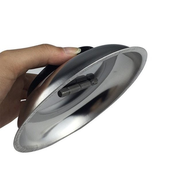 螺絲收納磁鐵碗 磁性吸盤4寸磁性零件碗  強力磁鐵盤螺絲鐵盤 強磁吸鐵石磁碗 零件盒磁性工具盤磁碗