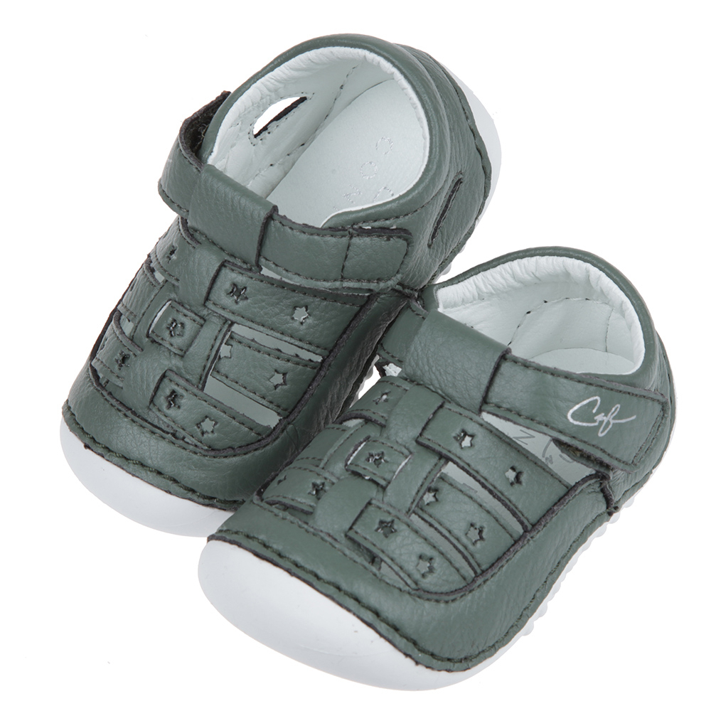 ［出清品］《布布童鞋》CONNIFE星星森林綠色寶寶涼鞋(12.5~15公分) [ Q1B550C ]