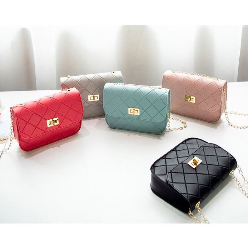 Tas Wanita Klasik | Mini bag Korea Syle| Simple Sling Bag