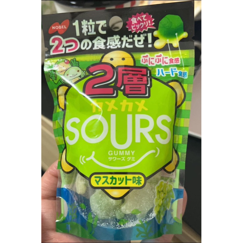 【現貨】🇯🇵日本 Nobel烏龜雙層口感軟糖-麝香葡萄口味