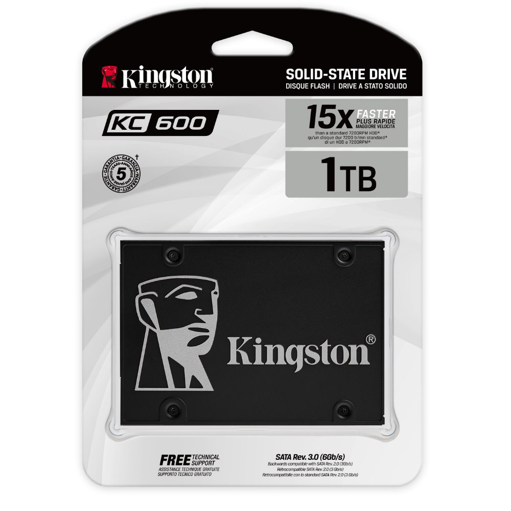 金士頓 KC600 1TB SSD 固態硬碟 SKC600 1024G SATA3