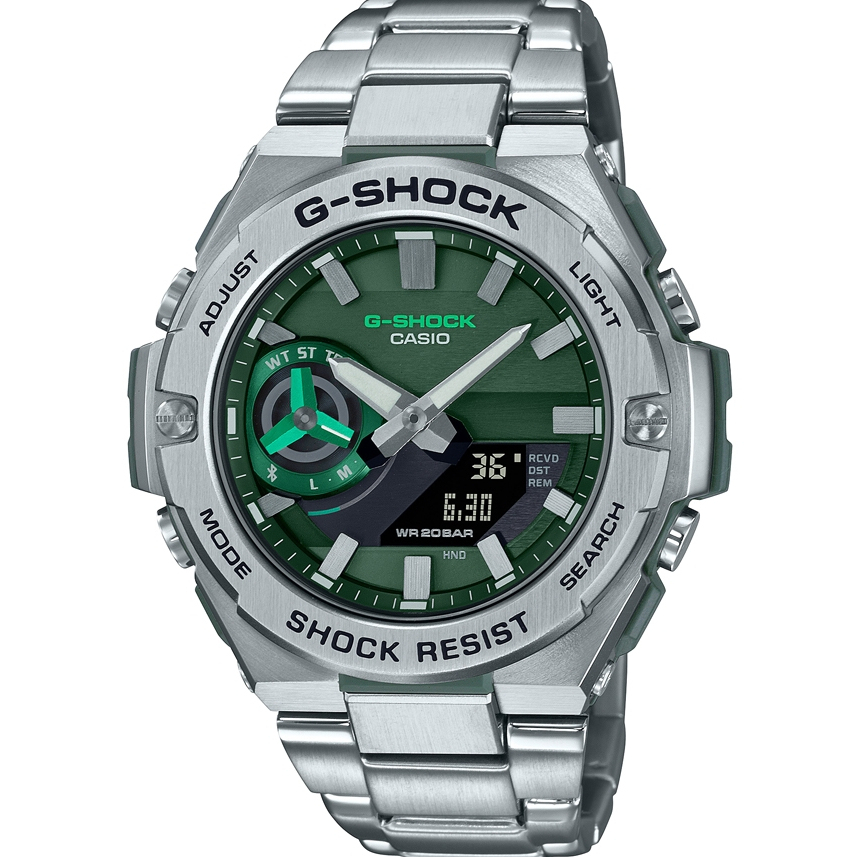 CASIO卡西歐 G-SHOCK 藍牙 太陽能強悍輕薄腕錶 GST-B500AD-3A