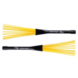 【聲動樂器】美國品牌 Vic Firth BRR Rock Rake Brushes 黃色尼龍鼓刷 打擊樂器 爵士鼓鼓棒