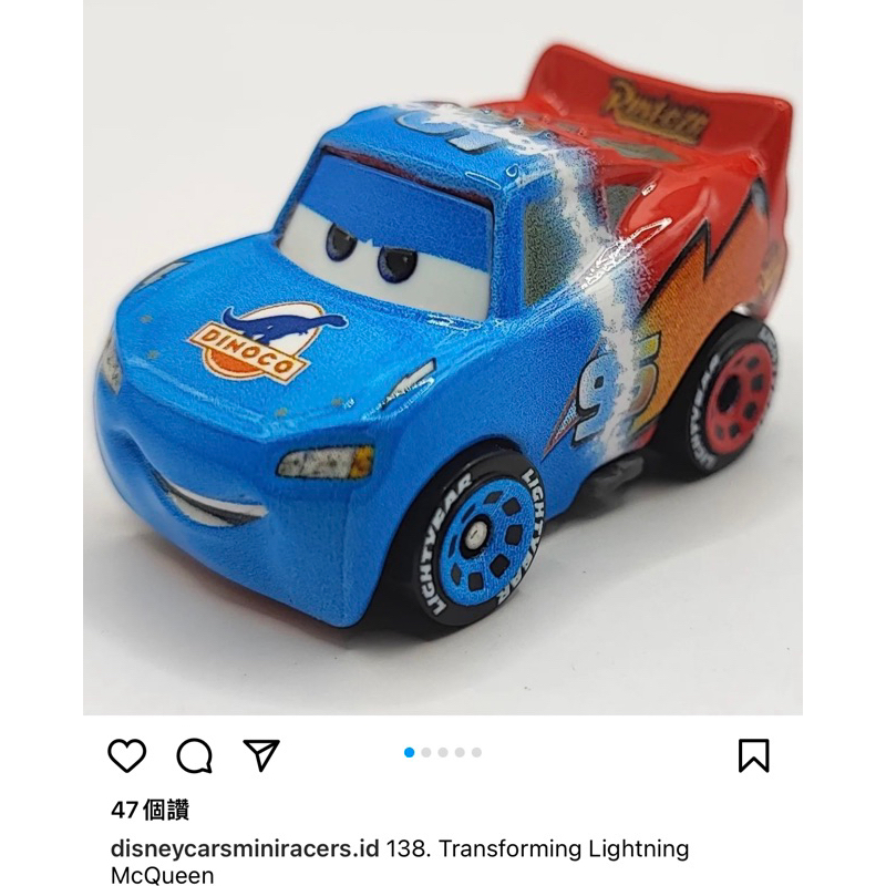 編號138/Mattel mini cars/Disney Pixar/汽車總動員/美泰兒