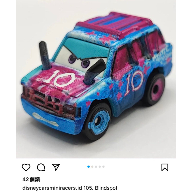 編號105/Mattel mini cars/Disney Pixar/汽車總動員/美泰兒