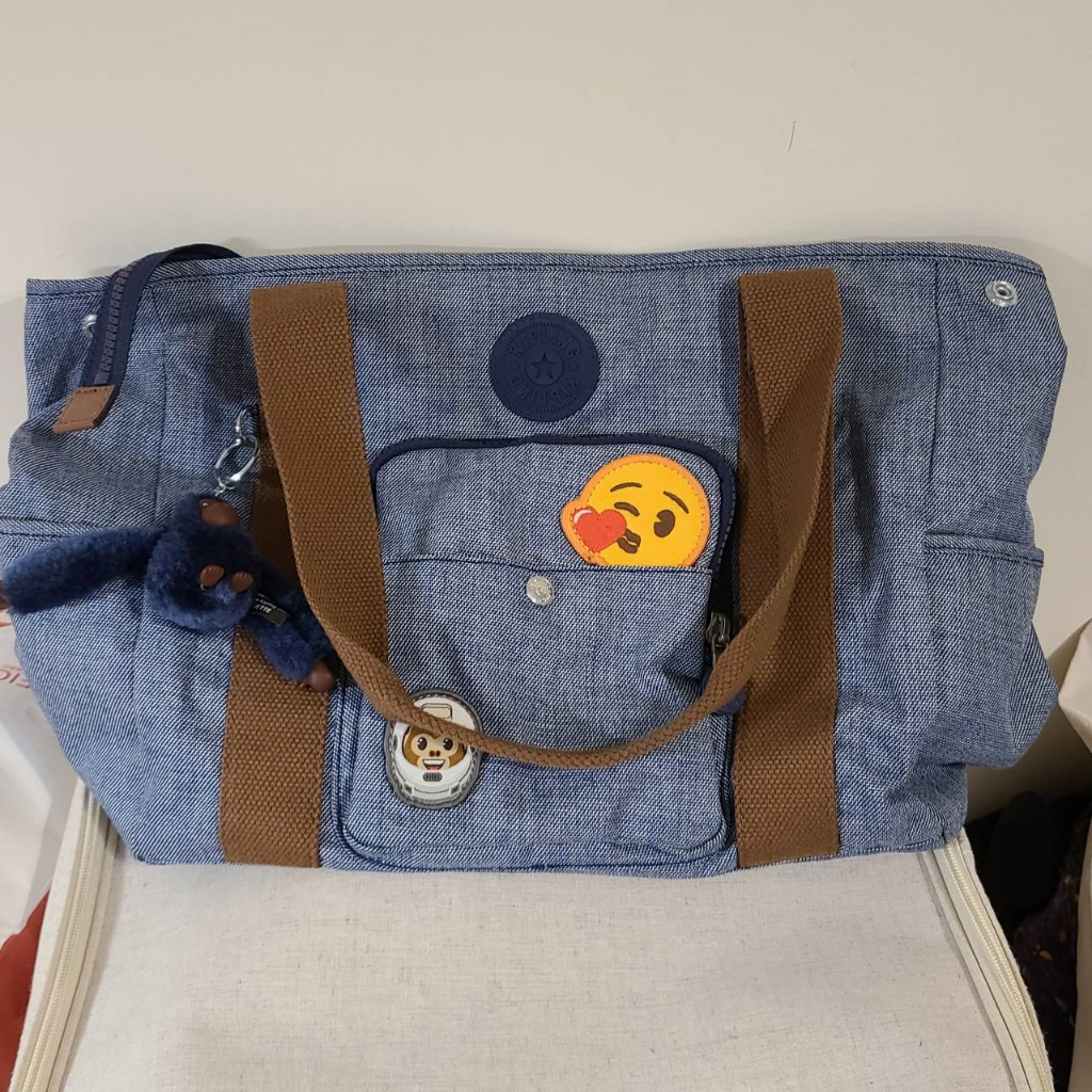 [二手] Kipling emoji聯名牛仔布系列-CARTER