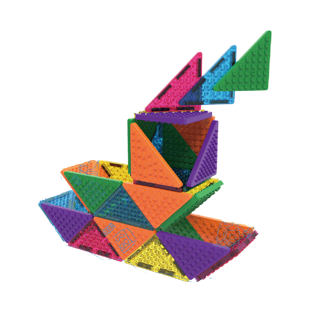 MAGBLOX - MAGBRIX 樂高磁力片 直角三角形 12pcs