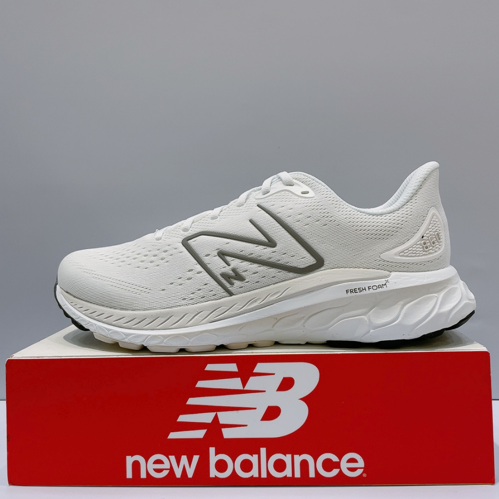 New Balance 860 男生 白色 舒適 透氣 穩定 緩震 4E寬楦 運動 慢跑鞋 M860W13