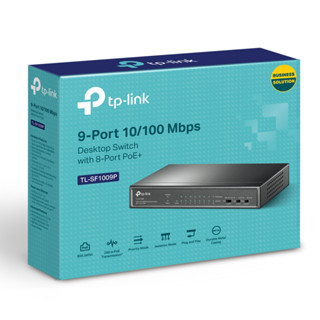 【新品上市】TP-LINK TL-SF1009P 9埠 桌上型PoE交換器 (含8埠PoE+) 含稅公司貨