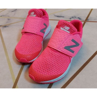 new balance正品*女童透氣網眼運動鞋 童鞋*魔鬼氈*近全新*21cm