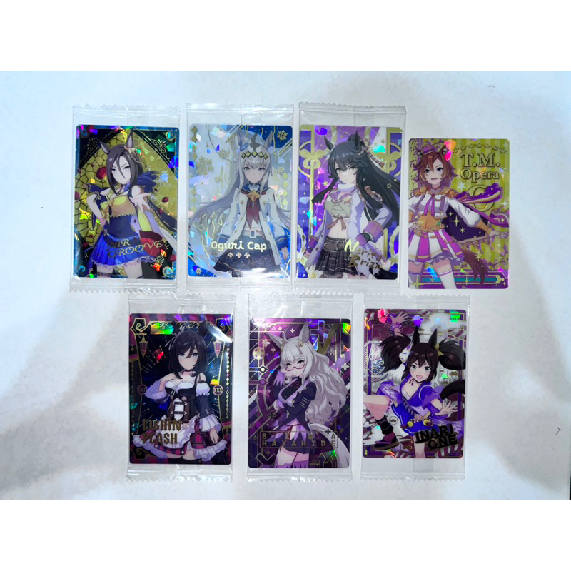 ￥My公仔￥ 勝負服 氣槽 小栗帽 成田白仁 榮進閃耀 好歌劇 琵琶晨光 稻荷一 賽馬娘 馬娘 威化餅餅卡 收藏卡 食玩