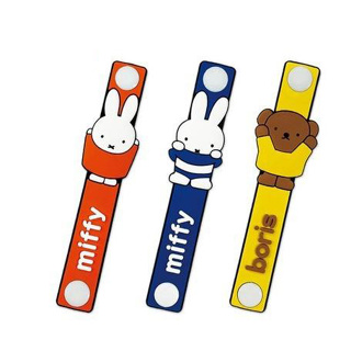 💥現貨在台💥日本 正版 MIFFY 米飛兔 造型 集線器 3入 扣式 整線器 充電線 耳機線 收納 BORIS 米菲兔