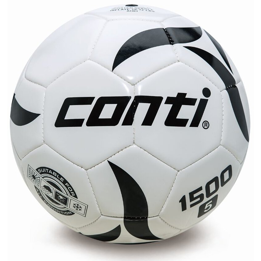 conti  PVC車縫足球 PVC車縫樂樂足球(3號球及5號球)  (S1500L-3-YB) (S1500-5-W)