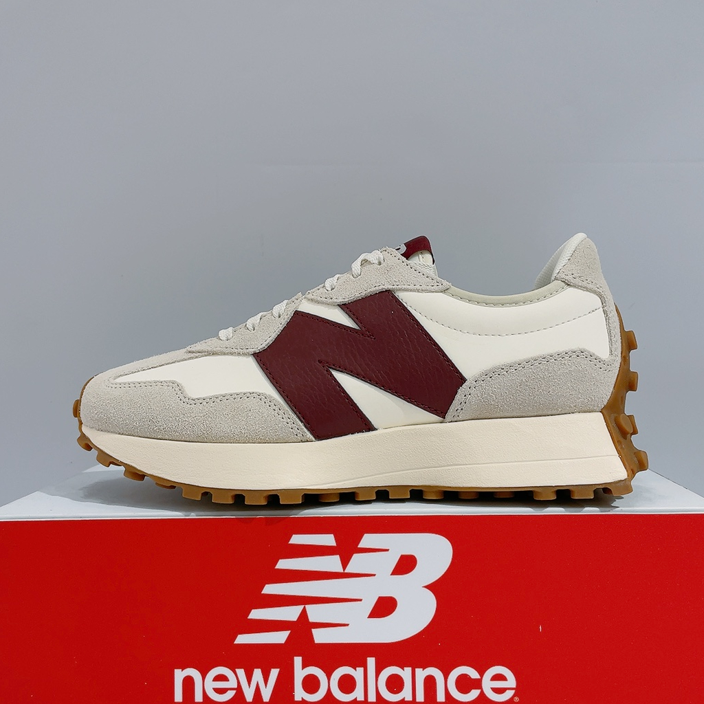 New Balance NB 327 女生 白酒紅 麂皮 B楦頭 運動 休閒鞋 WS327KA