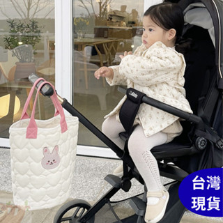 臺灣出貨｜韓國 Ins DOT嬰兒手推車收納掛袋 寶寶收納提袋 奶瓶收納 媽媽包 尿布收納手提袋 出門萬用水桶袋