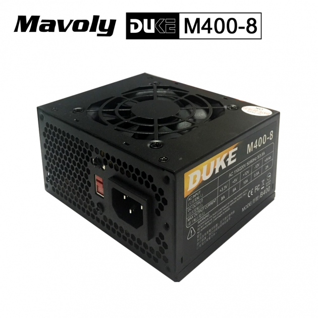 【白米飯3C】_Mavoly 松聖 DUKE M400-8  電源供應器 小機殼用 [含發票]