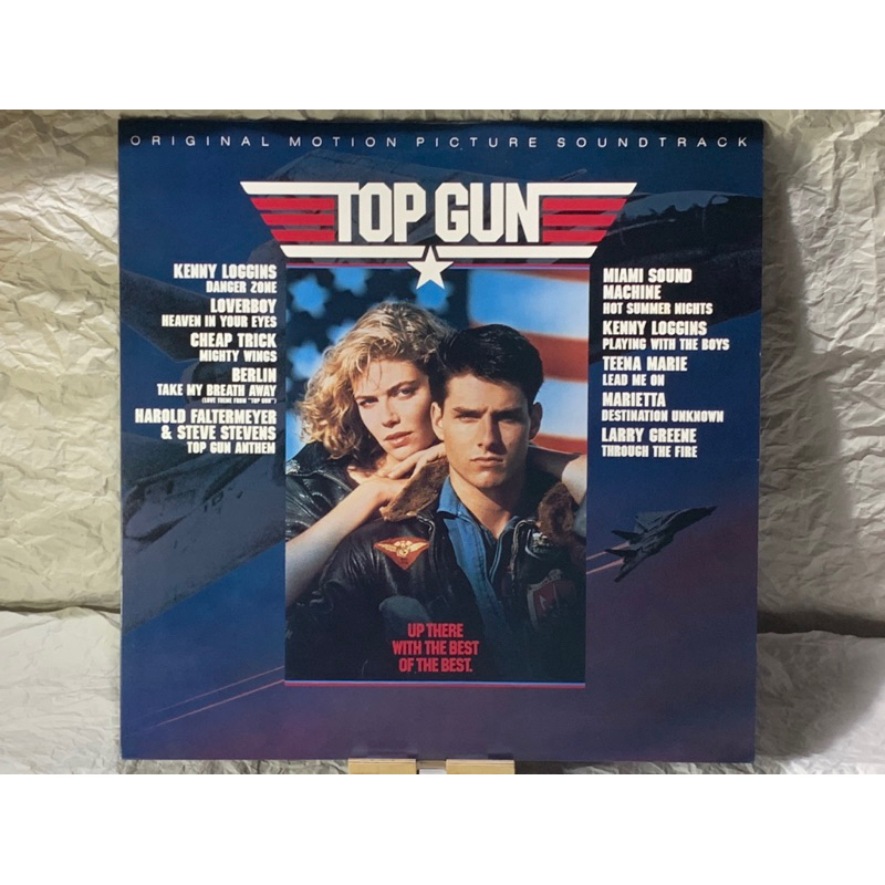 經典軍事動作電影-捍衛戰士- LP二手電影原聲帶黑膠 (日本版）Top Gun  - Soundtrack Vinyl