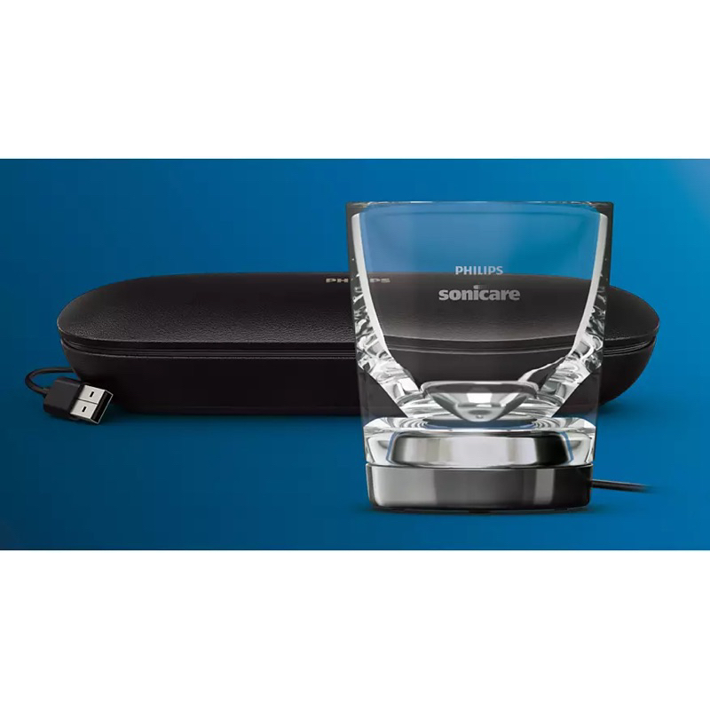Philips Sonicare 飛利浦 音波震動牙刷 HX9924 原廠 玻璃杯 充電座 漱口杯 USB旅行充電盒