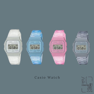 CASIO 卡西歐 液晶 果凍 半透明 矽膠 數位錶 手錶 F-91WS系列 【Insane-21】