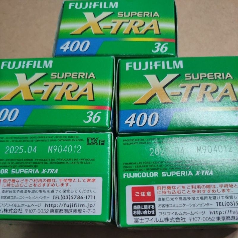 富士 Fujifilm xtra 400 底片到期日2025/04