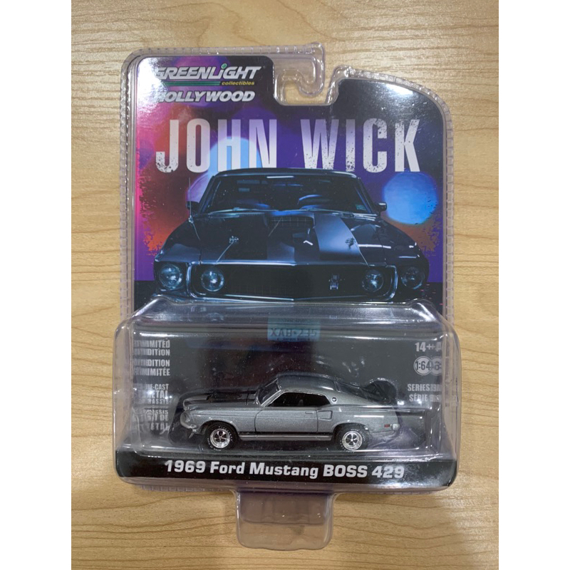 GREENLIGHT 綠光 1969 Ford Mustang BOSS 429 John Wick 捍衛任務