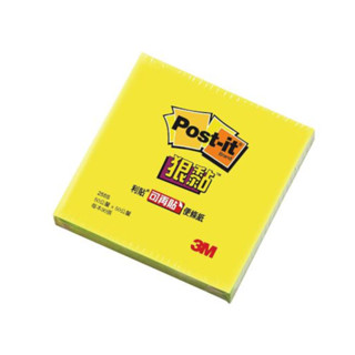 3M Post-it 利貼 狠黏可再貼便條紙-255S-黃 墊腳石購物網