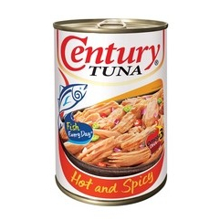 【Ellen家居】菲律賓 Century Tuna Hot &amp; Spicy 鮪魚罐 155g 即食料理 罐頭