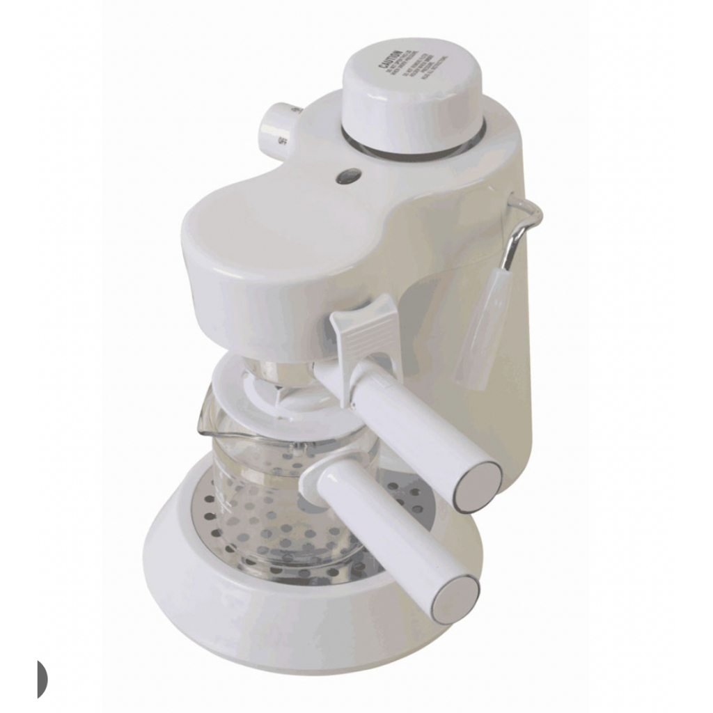 【現貨】【全新】Hiles義式高壓蒸氣咖啡機（HE-301白色）（不含咖啡壺）