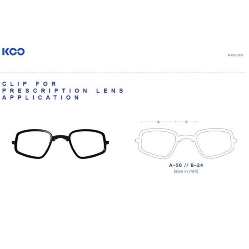 胖虎單車 ^ KOO Optical Clip for Demos / Spectro Sunglasses