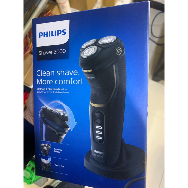 飛利浦PHILIPS Shaver series 3000系列 乾濕兩用電動刮鬍刀
