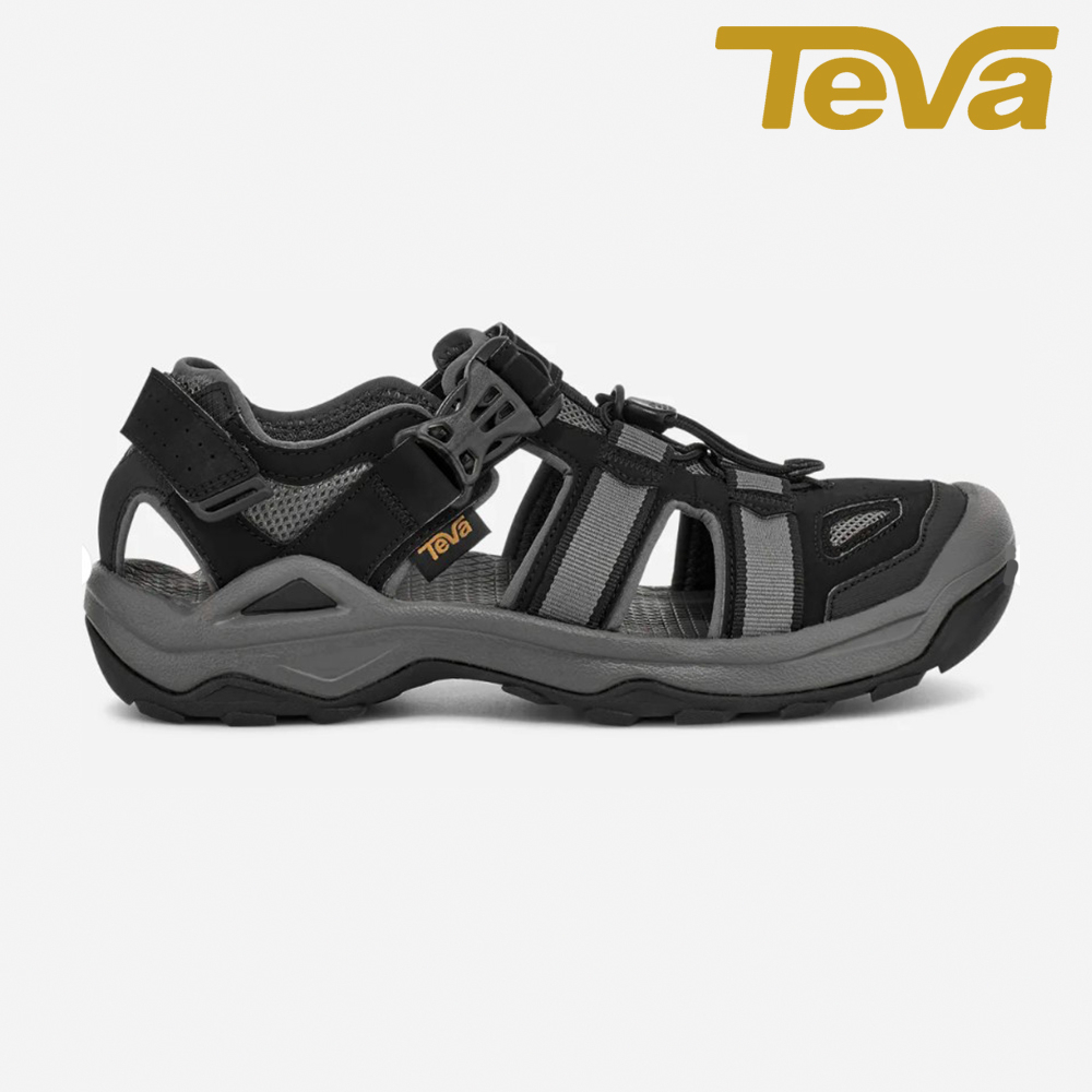 【  TEVA  】 Omnium2 男護趾水陸機能運動涼鞋/防滑/水鞋 黑色 水陸兩棲-TV1019180BLK