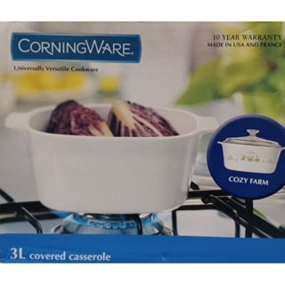 CORELLE 康寧 CORNINGWARE 莊園物語方型康寧鍋3L