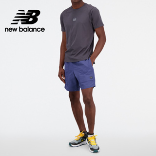 【New Balance】 NB 涼感降溫雙向透氣面料機能短袖上衣_男性_墨灰色_MT23277ACK