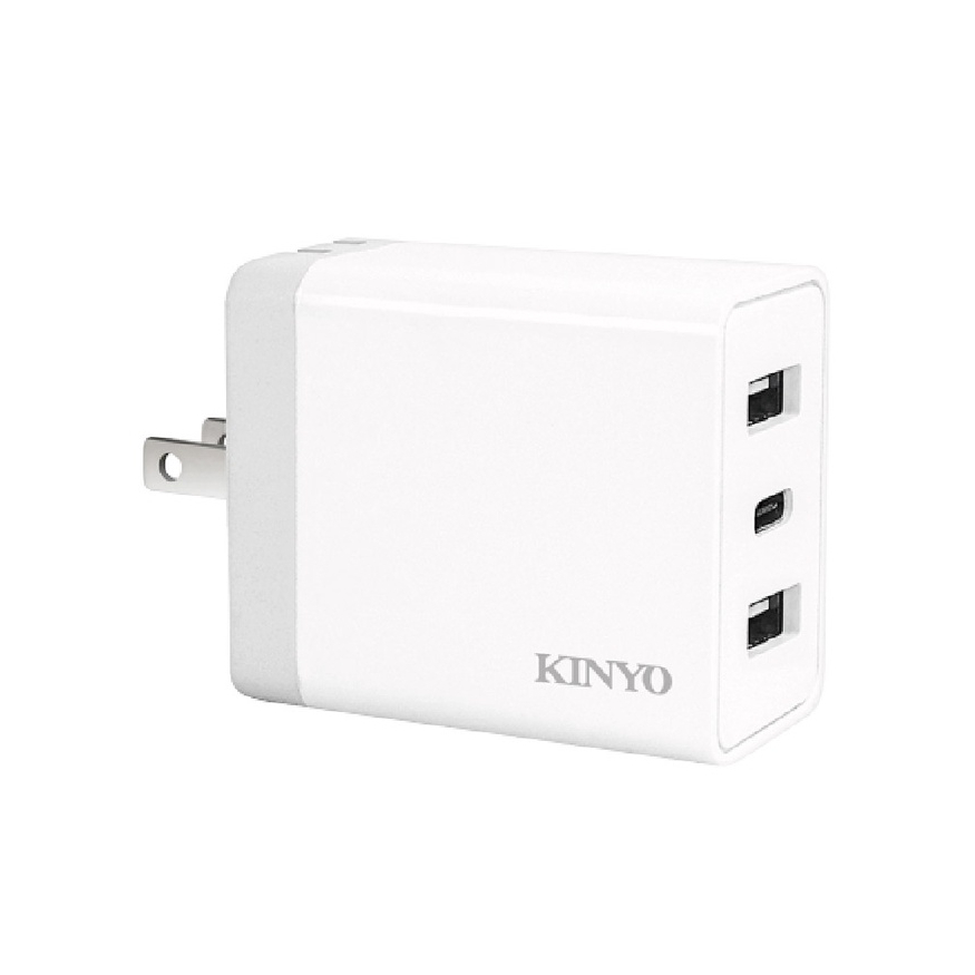 KINYO CUH-5355 110V轉雙USB+TYPE-C充電器【真便宜】