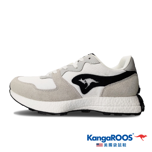 麻糬鞋屋 KangaROOS 美國袋鼠鞋 女 AUSSIE EVO 科技運動鞋 KW21551-白/灰特價1390元
