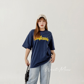 Want-Meow招財貓旺鋪/臺灣出貨/90公斤可穿/撞色韓系文字大學T/中大尺碼上衣/大尺碼上衣/127-A-007