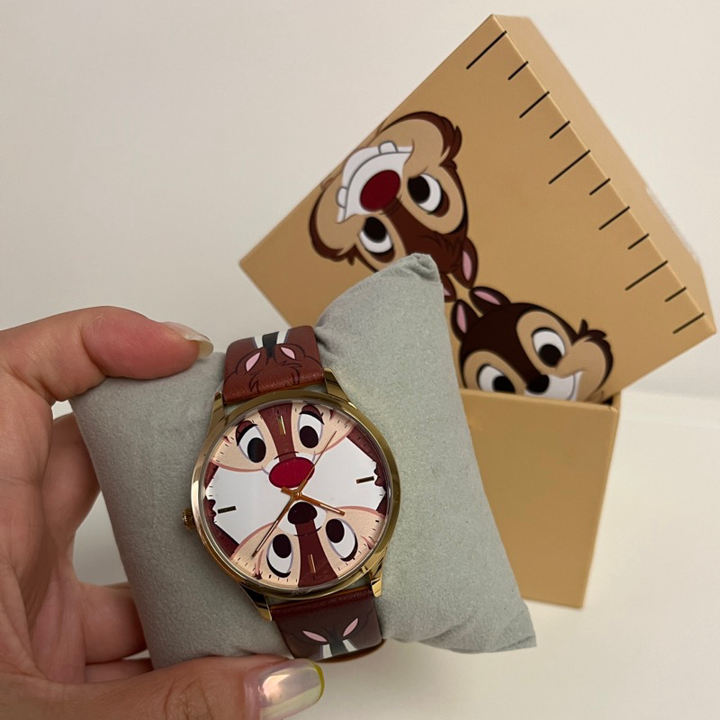 全新 🐿️ 香港迪士尼購入 奇奇蒂蒂 手錶 石英錶