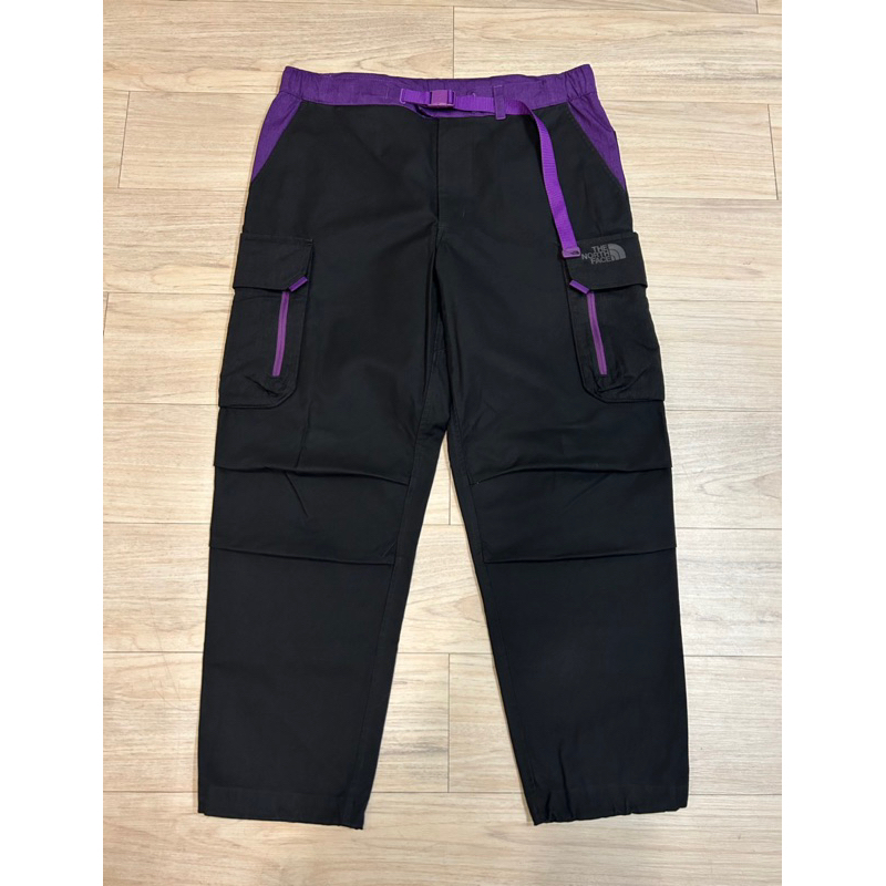 (DOP Shop)_The North Face UE 黑標 機能 防潑水 抗撕裂布 八口袋 錐形褲 黑紫