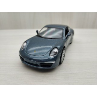 全新盒裝1:36~保時捷 911 CARRERA S 鐵灰色合金汽車模型 兒童禮物 收藏 玩具車