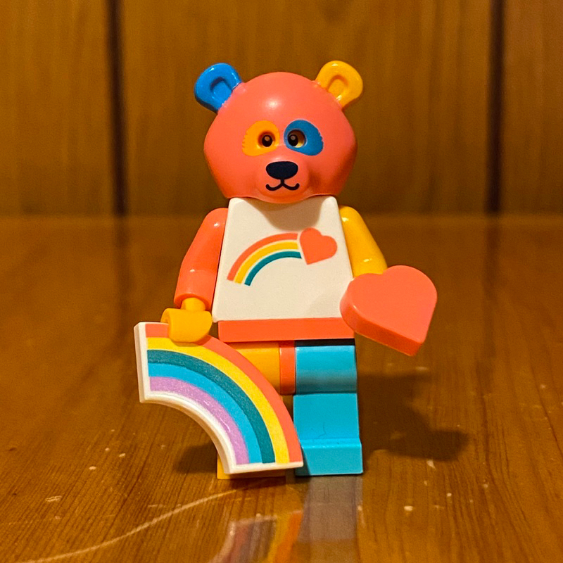 LEGO 樂高 71025 人偶包19代 15號 彩虹熊裝人 Bear Guy