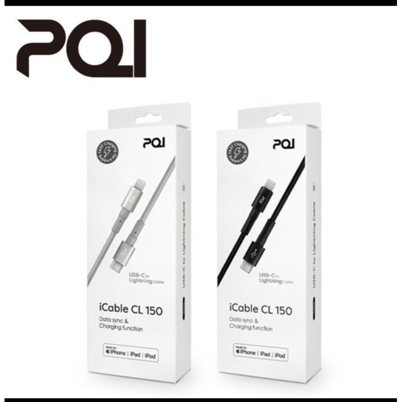 PQI 150cm 編織充電線 iPhone / iPad 適用 USBC Lightning