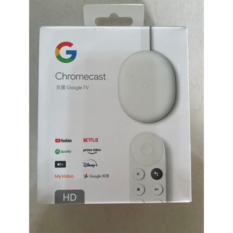 Chromecast with Google TV HD 版(全新 只有一個 僅拆封 未使用 換電視用不到)電視棒