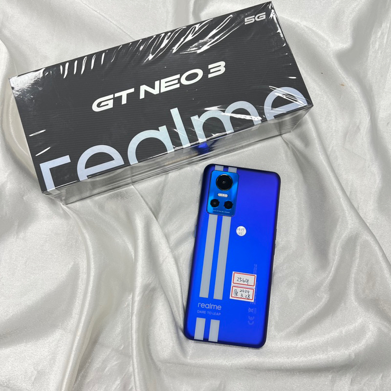 Realme GT Neo3藍8+256G🌟保固2024/3/28🌟盒裝配件全新/很美🌟僅一台/可面交