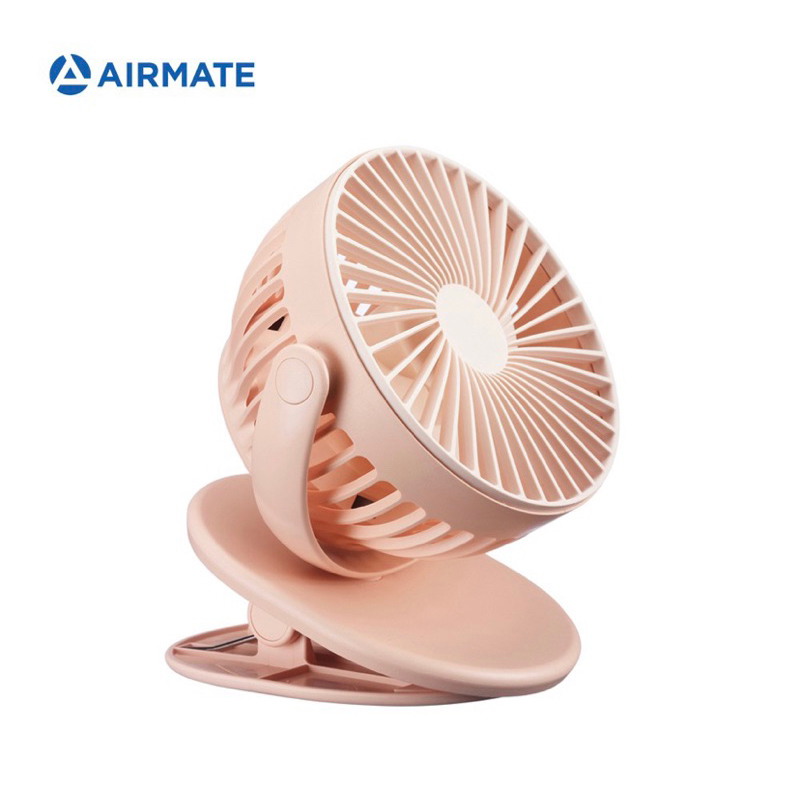 &lt;粉紅&gt; AIRMATE艾美特•桌/夾式充電風扇UD-703