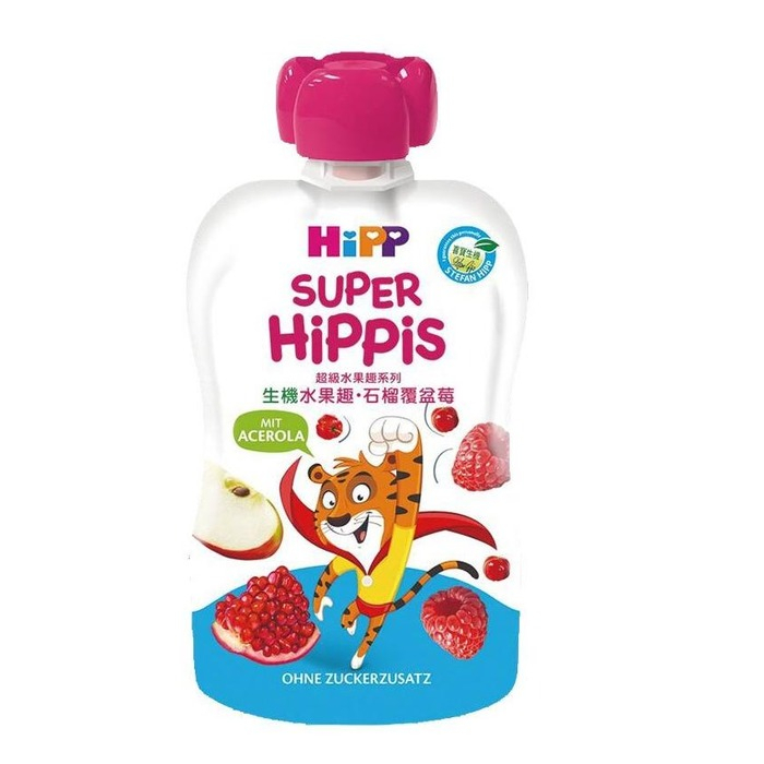 Hipp喜寶生機水果趣-石榴覆盆莓100gX6罐 (4062300319882) 534元