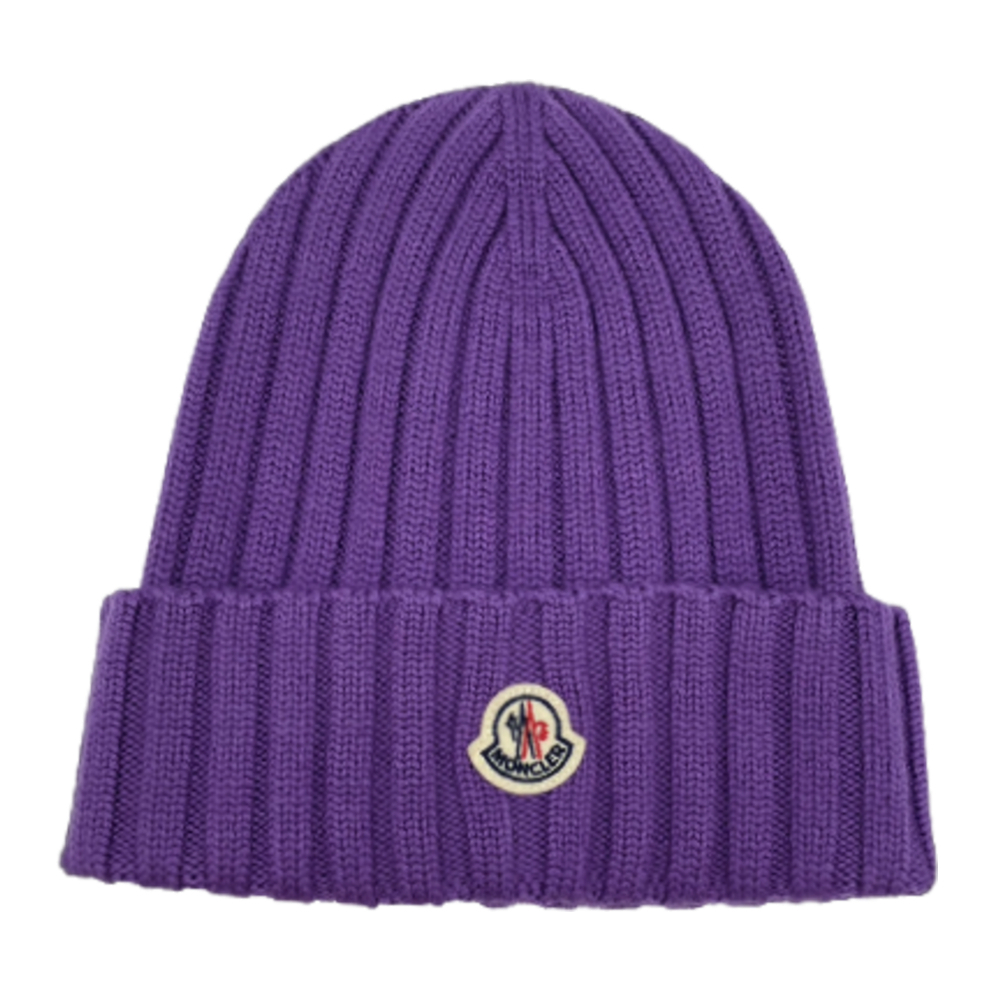 【鋇拉國際】MONCLER 基本款毛帽 紫色 義大利正品代購 歐洲代購 台北實體工作室