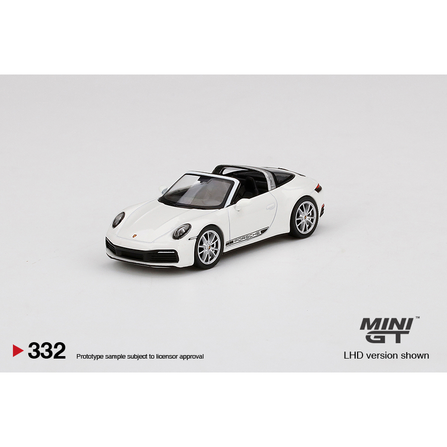 (林口現貨) MINI GT 1/64 Porsche 911 992 Targa 4S White #332