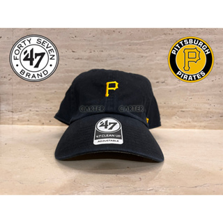 47 Forty Seven Brand MLB Pirates 肆拾柒美國大聯盟匹茲堡海盜隊迷你logo 黑色可調老帽