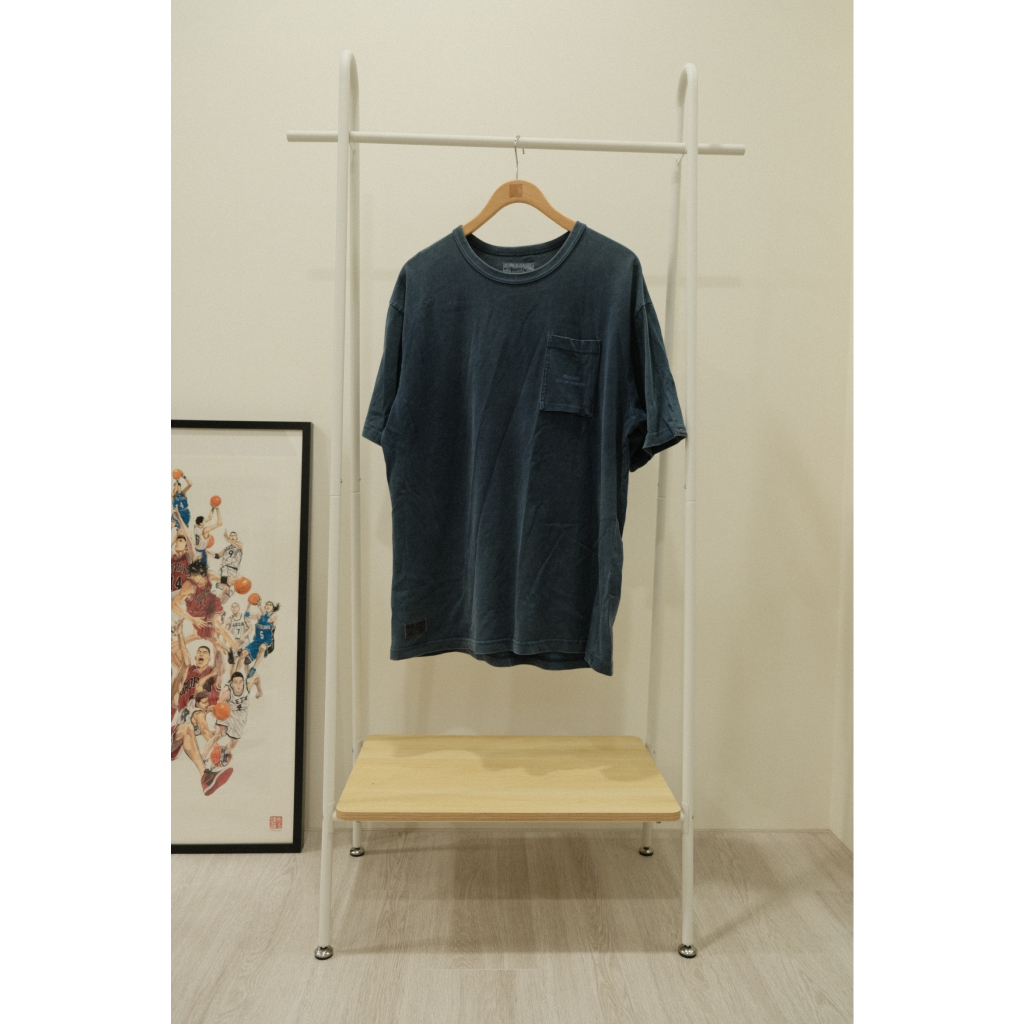 Persevere pigment-dyed wash Pocket Tee 海軍藍 短袖 XL