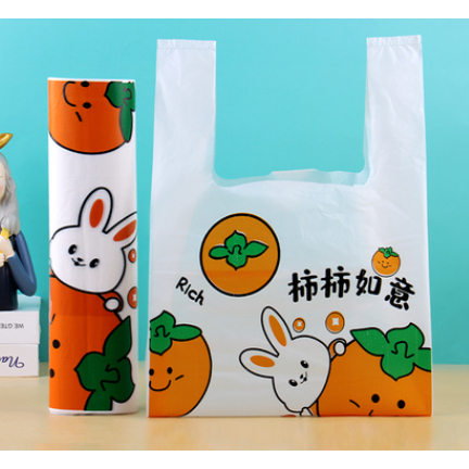 ♥現貨♥番茄袋 水果袋 背心袋 塑膠袋 手提袋 玩具袋 零食袋 PE材質提袋  禮品袋 包裝袋 環保袋 三角蛋糕袋